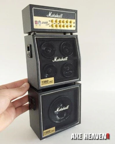 Axe Heaven Classic Full Stack 4x12 MS Style Speaker Cabinets Black Miniature Replica MS-AMP3-1 - Image 4