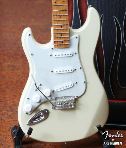 Axe Heaven Fender Lefty Stratocaster Cream Mini Guitar Replica FS-004 - Image 2