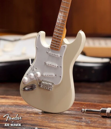 Axe Heaven Fender Lefty Stratocaster Cream Mini Guitar Replica FS-004 - Image 3