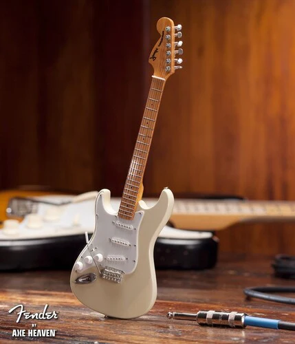 Axe Heaven Fender Lefty Stratocaster Cream Mini Guitar Replica FS-004 - Image 4