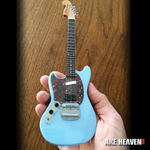 Axe Heaven Fender Mustang Sonic Blue Mini Guitar Replica FM-001 - Image 2