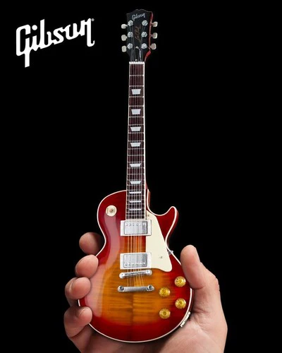 Axe Heaven Gibson Les Paul Standard 1959 Cherry Sunburst Mini Guitar Replica GG-120 - Image 4