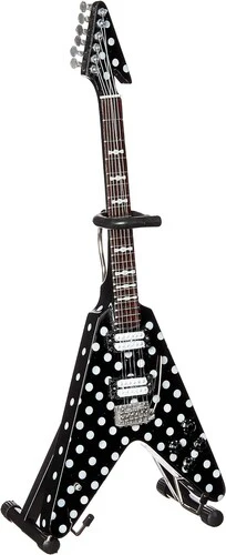 Axe Heaven Harpoon Polka Dot V Mini Guitar Replica RR-108 - Image 2