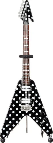 Axe Heaven Harpoon Polka Dot V Mini Guitar Replica RR-108 - Image 3
