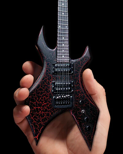 Axe Heaven Official Netflix Stranger Things Eddie's Guitar BC Rich NJ Warlock Mini Guitar Replica BC-580 - Image 6
