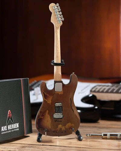 Axe Heaven Stevie Ray Vaughan Fender Stratocaster Distressed SRV Custom Mini Guitar Replica SRV-040 - Image 3