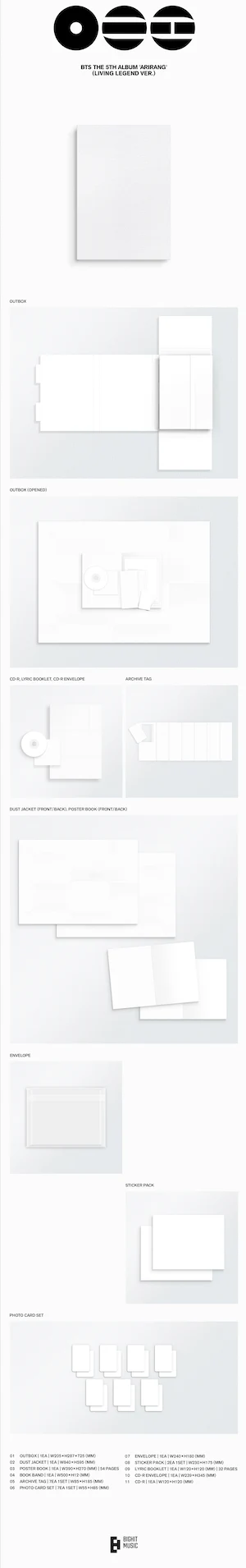 BTS- The 5th Album 'ARIRANG' (Living Legend Version) (CD) - Image 2