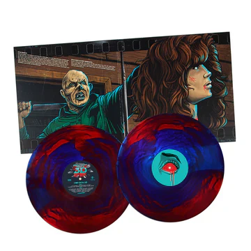 Friday The 13th Part III Soundtrack (Lenticular Cover; Red / Blue Swirl Vinyl) - Image 2