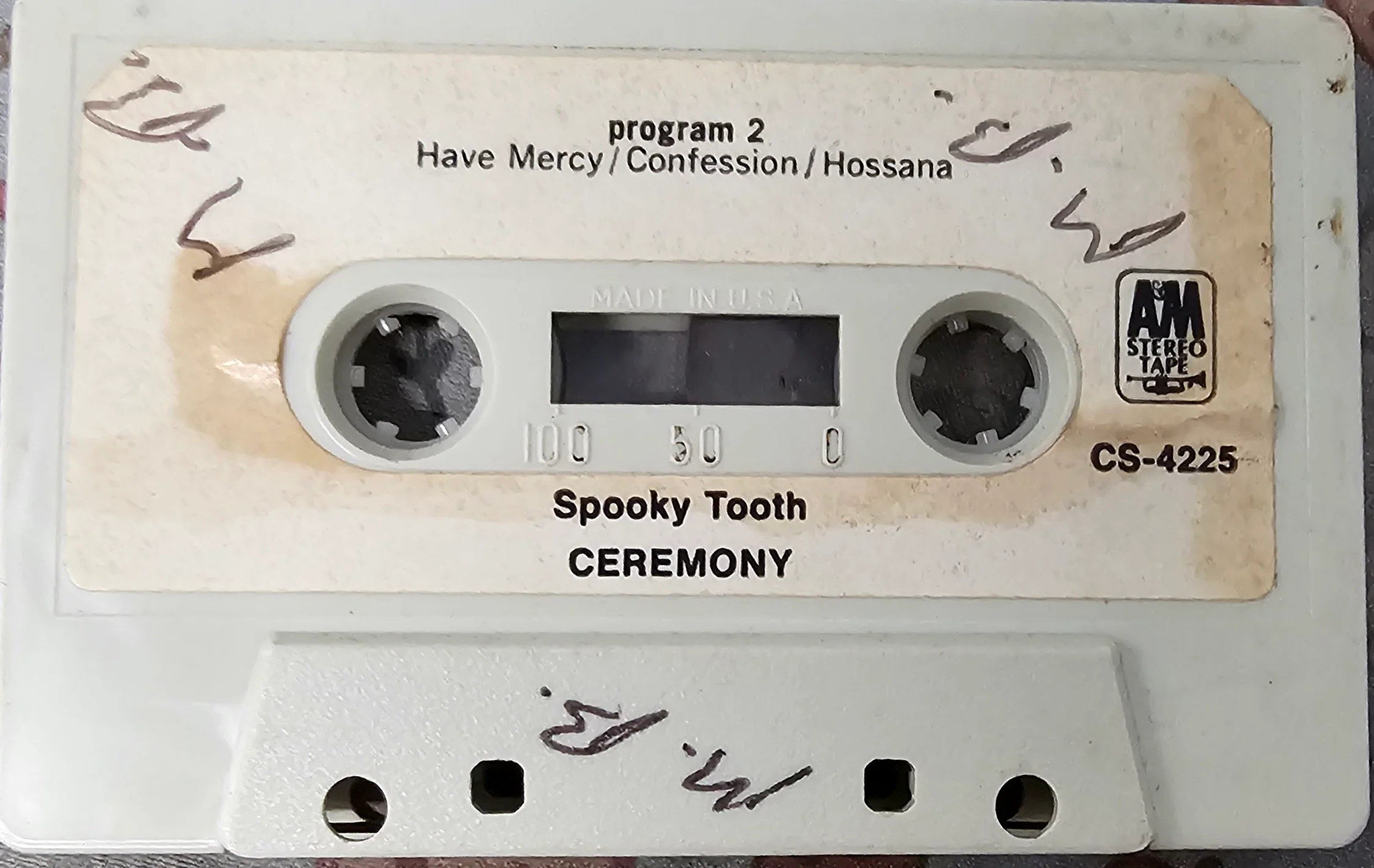 Spooky Tooth/Pierre Henry- Ceremony (Wear To J-Card, Writing On Tape) - Image 2