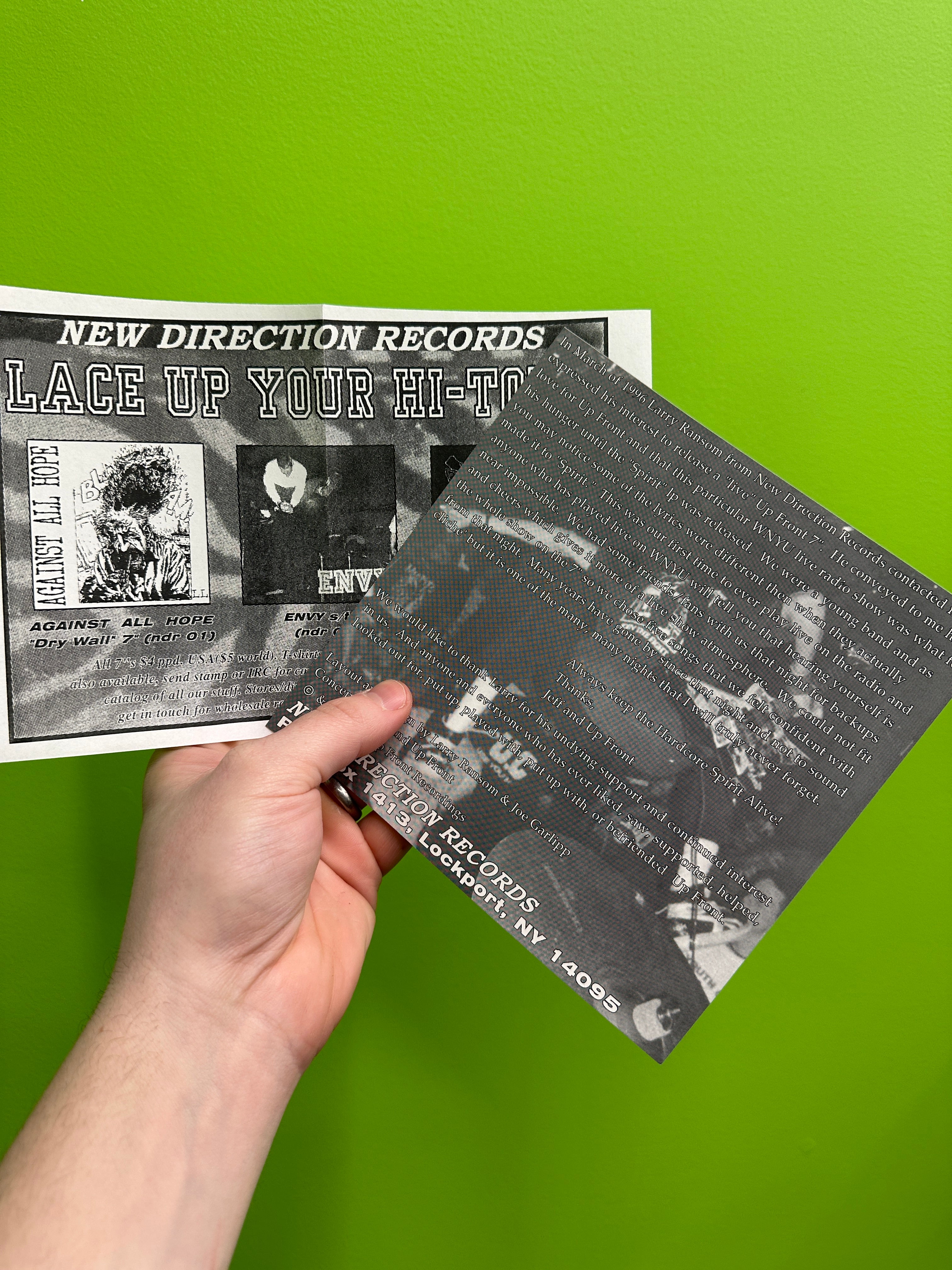 Up Front- Doin It Live On WNYU (Clear Vinyl)(w/ 2 Inserts) - Image 2