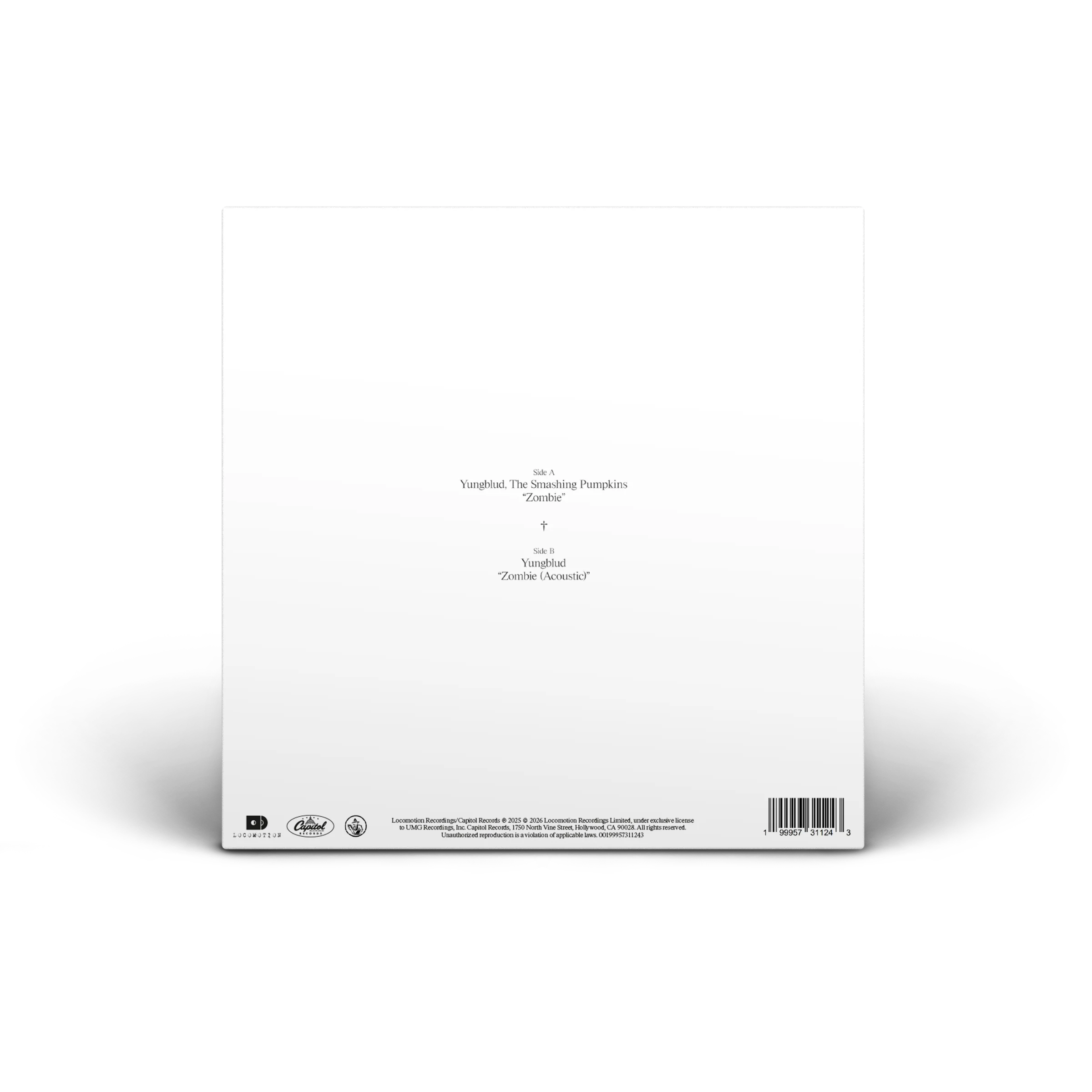 YUNGBLUD/The Smashing Pumpkins- Zombie [White 7" Single] - Image 2